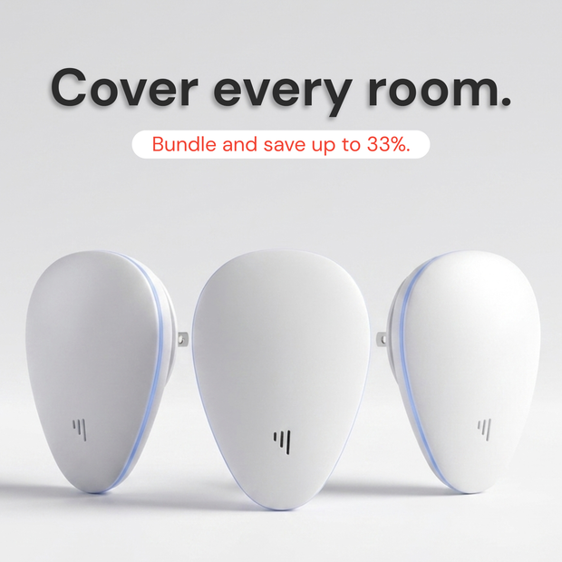 Three Repela devices, multi-pack for whole home coverage